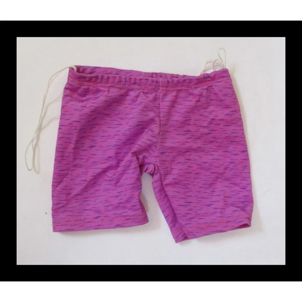 Build A Bear Workshop Plum Colored Leggings with Multicolored Lines